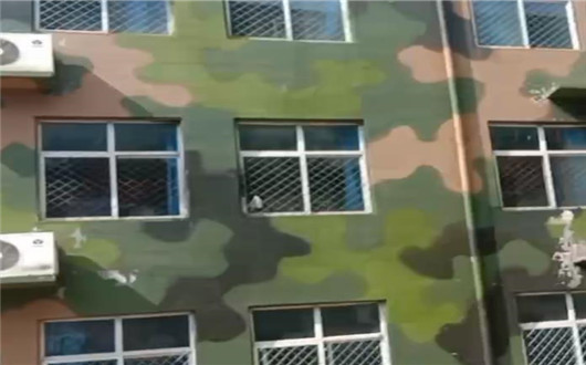 舒兰墙面军用迷彩施工方案